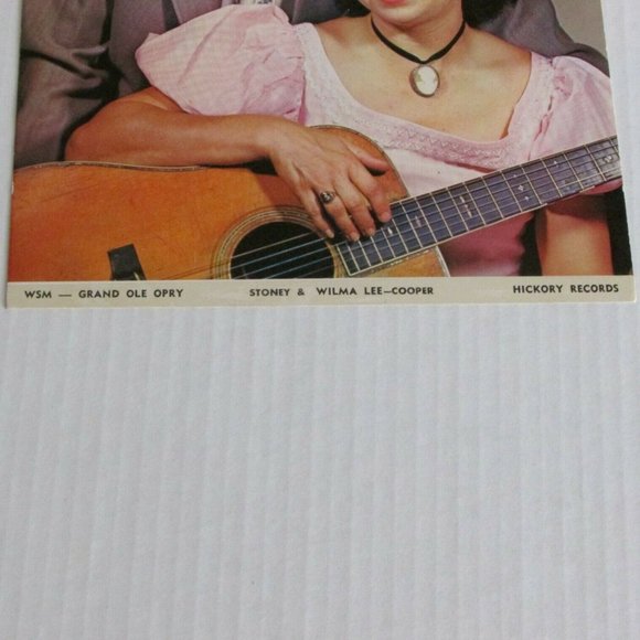 Stoney & Wilma Lee Cooper Vintage Photo Grand Ole Opry Promo Country Music - Picture 4 of 6